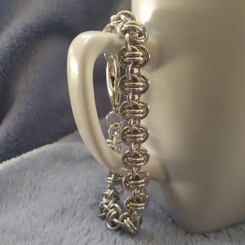 Barrels 16 gauge Handmade Chainmaille Bracelet