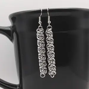 Vipera Berus 20 gauge Handmade Chainmaille Earrings