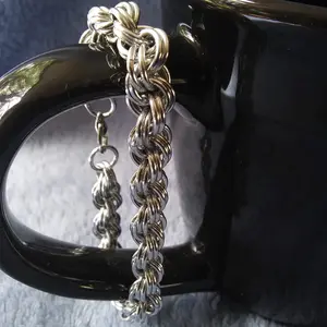 Double Spiral 18 gauge Handmade Chainmaille Bracelet