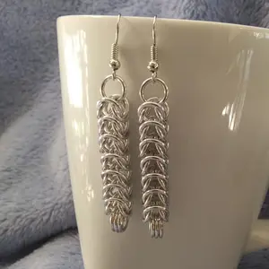 Box Chain 18 gauge Handmade Chainmaille Earrings