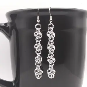 Cloud Cover 18 gauge Handmade Chainmaille Earrings